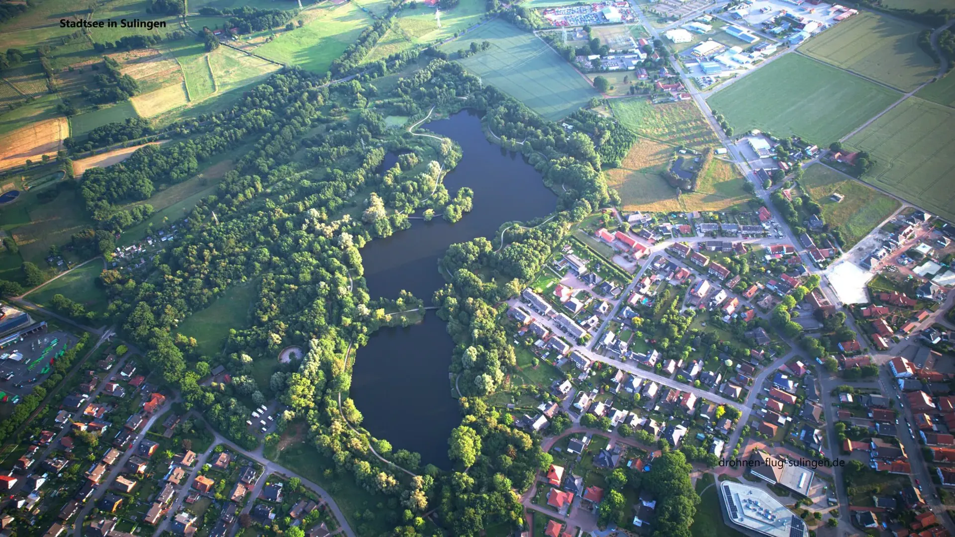 Stadtsee Sulingen - Luftaufnahme